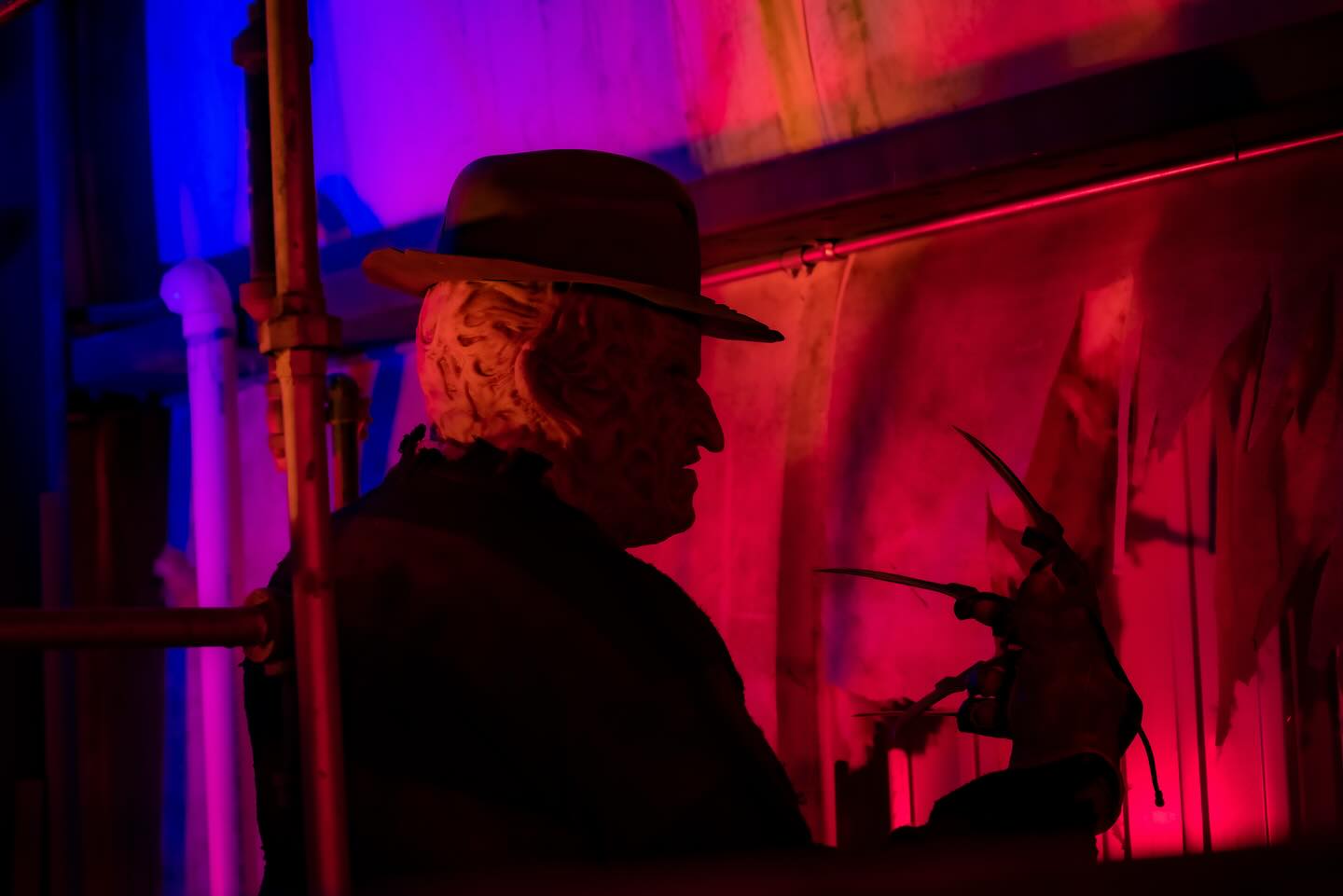 Freddy Krueger actor in the haunt